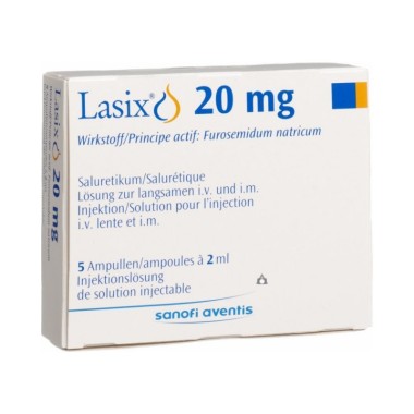 Lasix 20 mg / 2 ml Sanofi